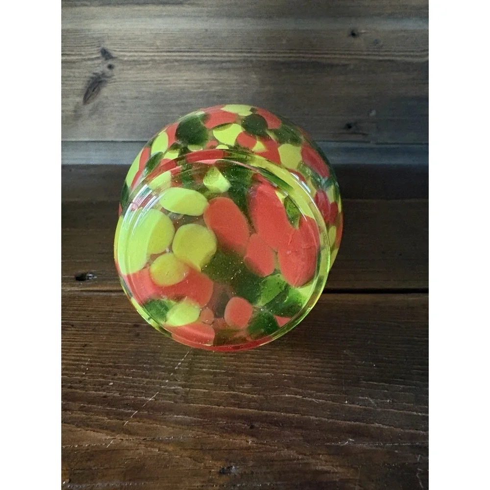 Czech Art Glass Vase 8.75